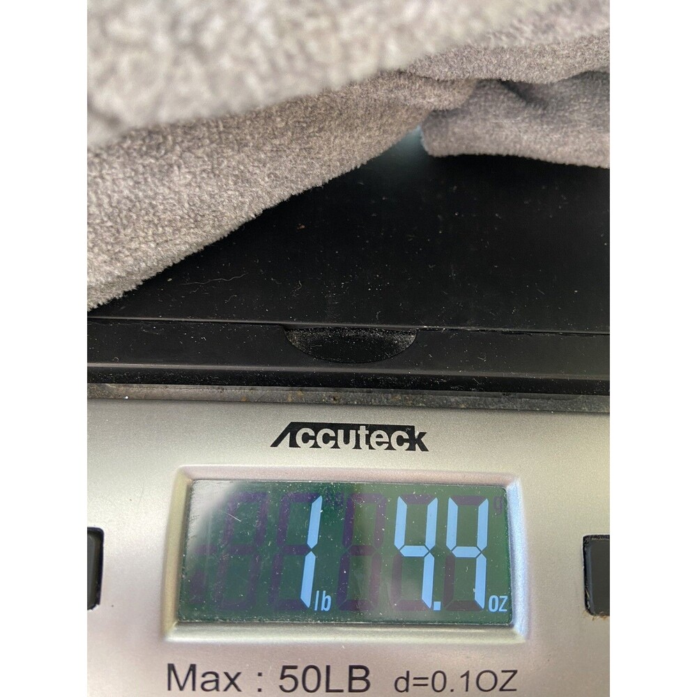 Mens Quarter Zip Fleece Pullover Size L Gray Softcore Outdoor Hiking Casual Warm - Picture 11 of 11